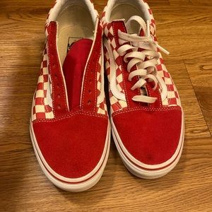 Vans red checkerboard size 10 ( Price OTB)